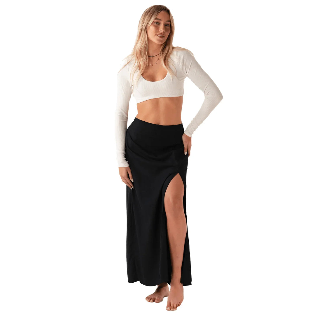 Bella Black Maxi Skirt