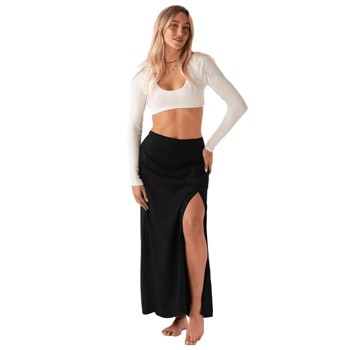 Bella Black Maxi Skirt