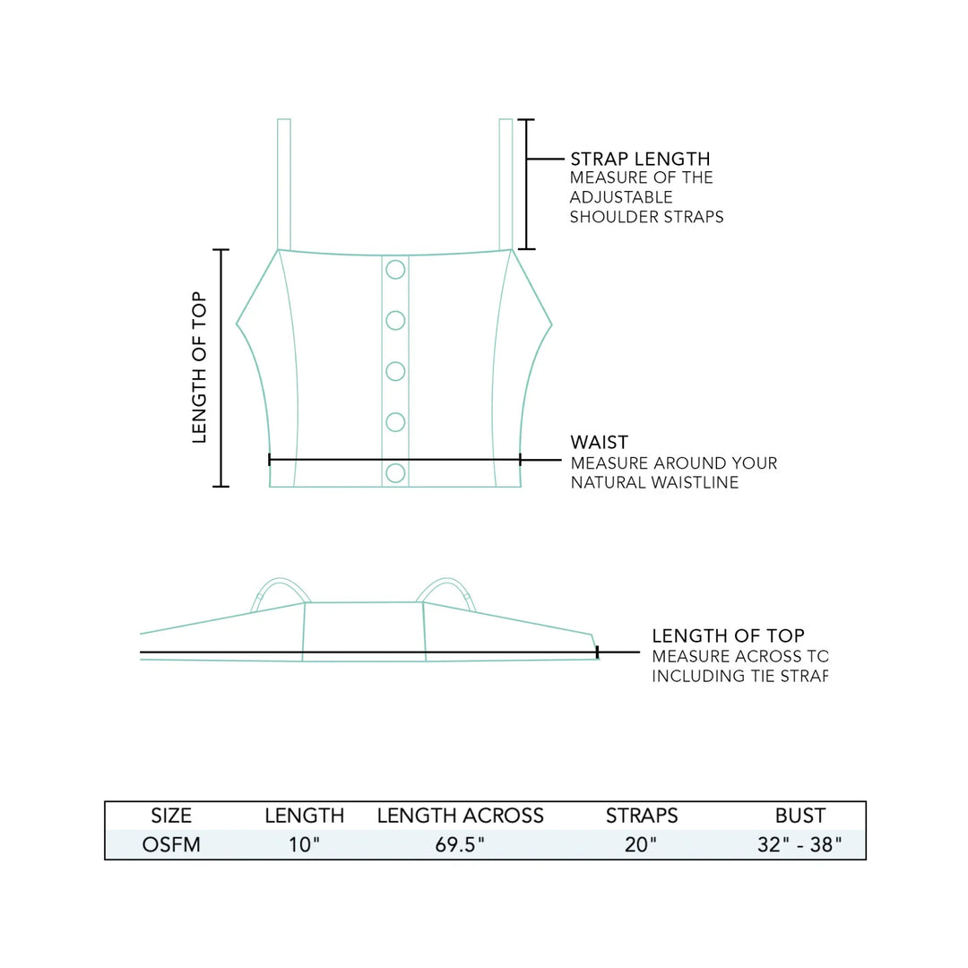 Cruisin Crop Top - Turquoise Waters