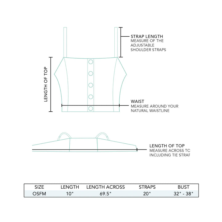 Cruisin Crop Top - Turquoise Waters