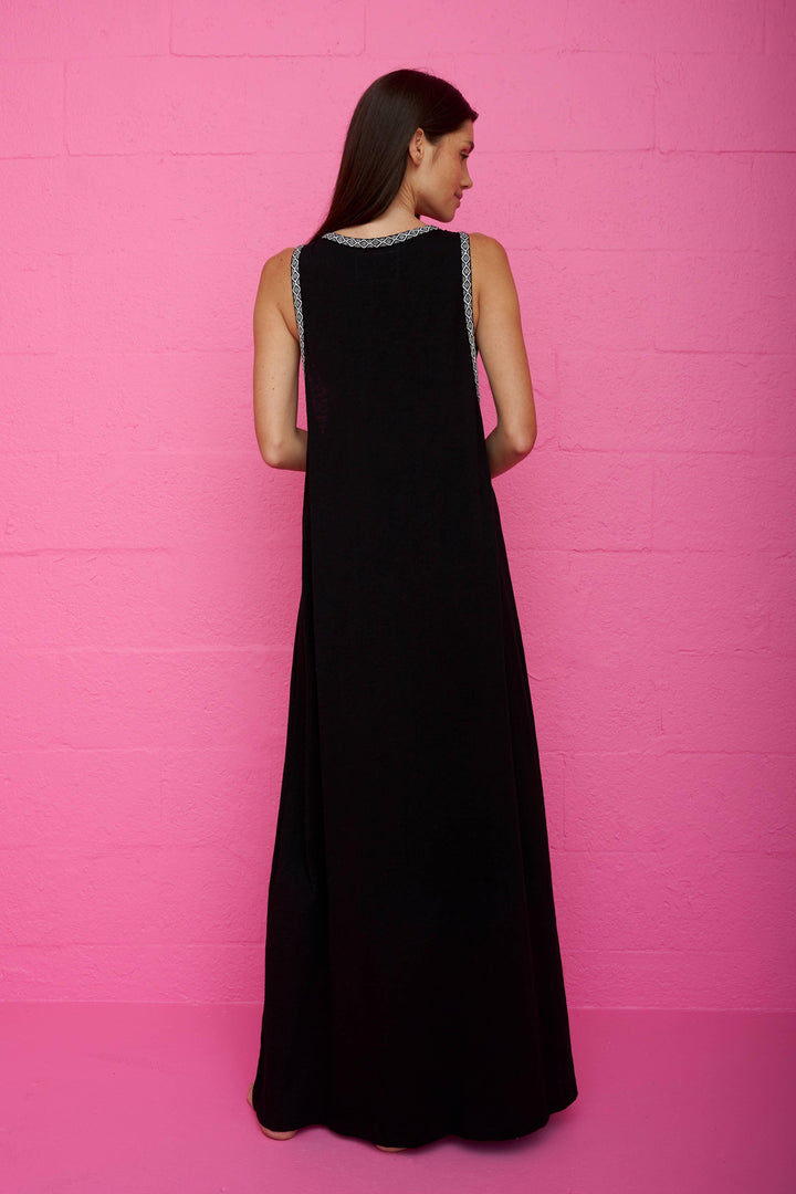 Erin Tassel Slit Dress/Coverup
