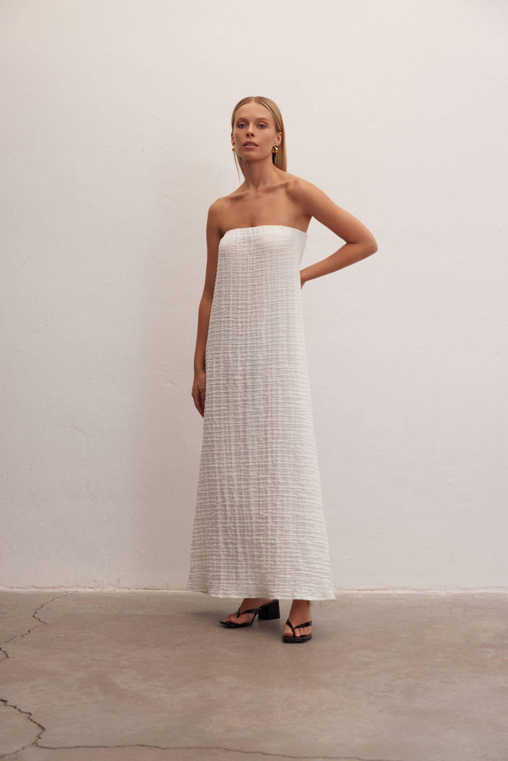 Zephyr | Textured Strapless Dress