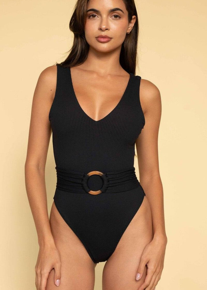 Kim One-Piece - Black Rib