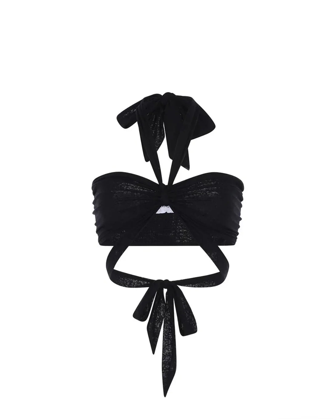 Double Tie Bandeau Top - Turquoise Waters