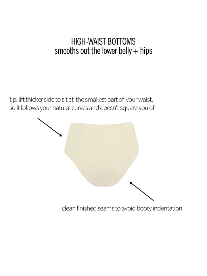 VIVIANNE HIGH WAIST BOTTOMS - Turquoise Waters