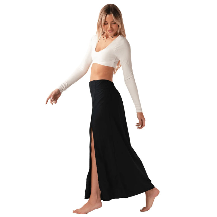 Bella Black Maxi Skirt