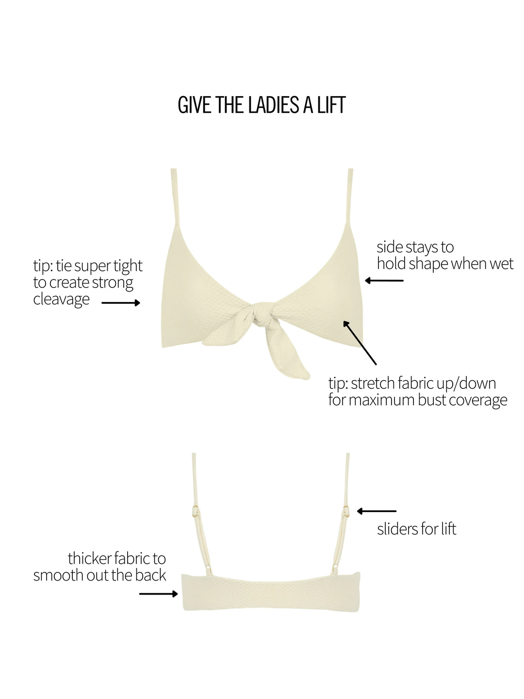 VIVIANNE TIE FRONT TOP - Turquoise Waters