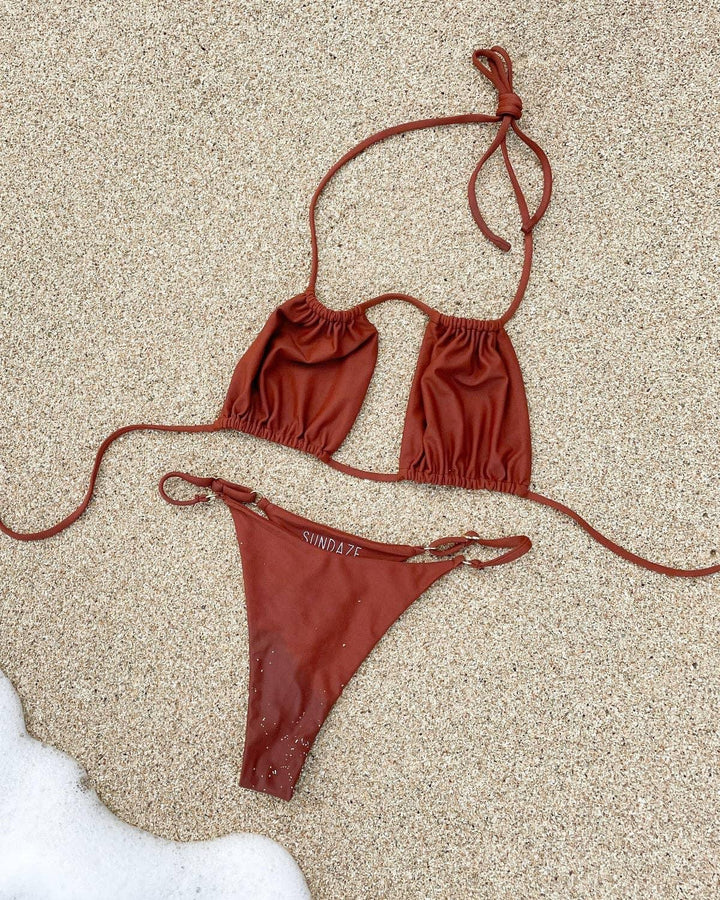 Kai Triangle Top X Terracotta - Turquoise Waters